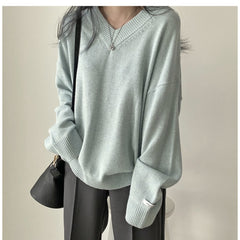Women's V-neck sweater