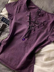 Retro Cotton Short Sleeve T-Shirt