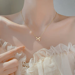 Aesthetic Bow Necklace