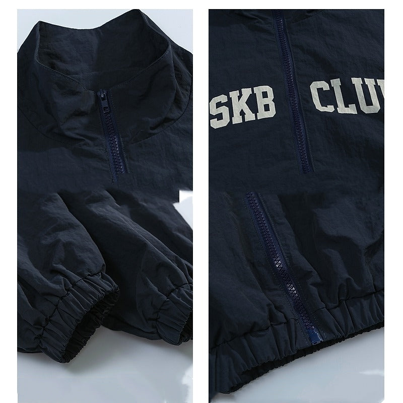 Outdoor Color Block Splice Oversized Jacket - fairypeony