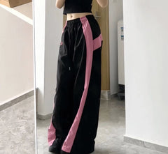 Color Block Patchwork Y2K Baggy Sweatpants
