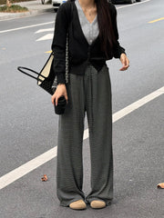 Women's Relaxed Wide-Leg Pants – High Waist Straight Leg Trousers