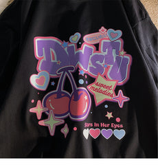 Danish Pastel Print Oversized Short Sleeve Tee