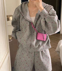 Loose Floral Printed Two-piece Set