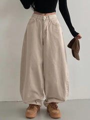 Love Pocket Design Baggy Jeans