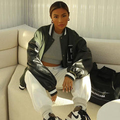 Embroidery Letter Varsity Jacket, , women clothing, embroidery-letter-varsity-jacket, , fairypeony