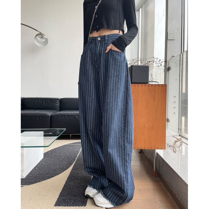 Vintage 90s Striped Jeans - fairypeony