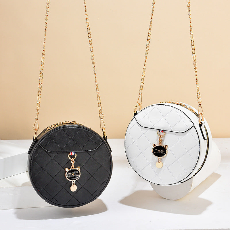 Ladies Small Round Bag Shoulder Messenger Bag, , women clothing, ladies-small-round-bag-shoulder-messenger-bag, , fairypeony
