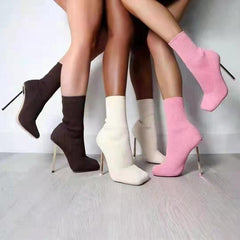 Mid-tube High Heels Boots, , women clothing, mid-tube-high-heels-boots, , fairypeony