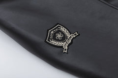 Patchwork Pu Leather Zip Up Jacket - fairypeony