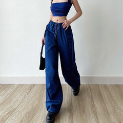 Size Friendly Straight Leg Parachute Cargo Pants, , women clothing, size-friendly-straight-leg-parachute-cargo-pants, , fairypeony