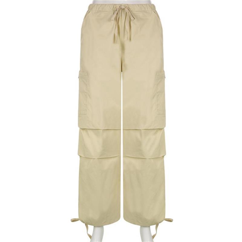 Drawstring Y2K Baggy Parachute Pants, , women clothing, drawstring-y2k-baggy-parachute-pants, , fairypeony