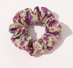 Vintage Floral Large Intestine Circle Hair Tie, , women clothing, vintage-floral-large-intestine-circle-hair-tie, , fairypeony