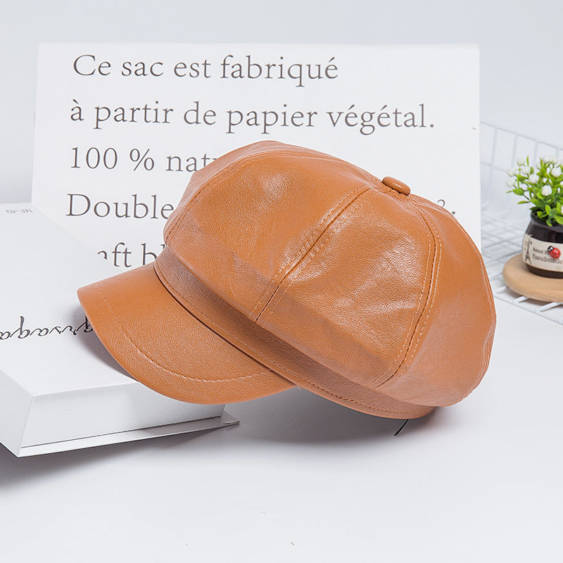 Casual PU casual hat, , women clothing, casual-pu-casual-hat, , fairypeony