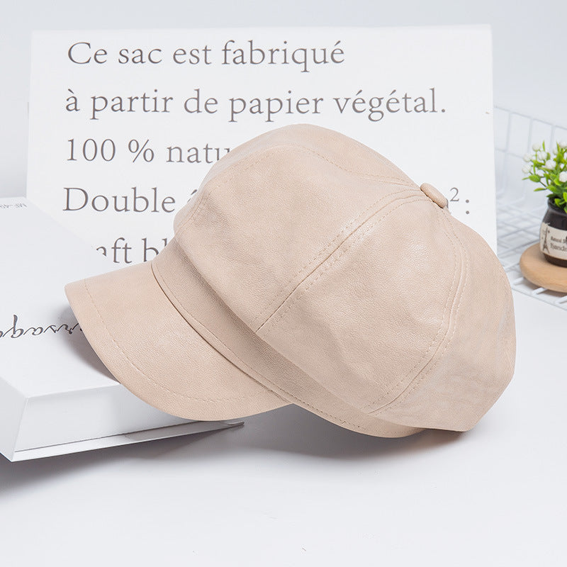 Casual PU casual hat, , women clothing, casual-pu-casual-hat, , fairypeony