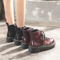 British Style Boots, , women clothing, retro-british-style-high-top-korean-womens-boots, , fairypeony