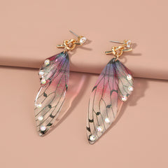 Resin Butterfly Wing Earrings, , women clothing, resin-butterfly-wing-earrings, , fairypeony