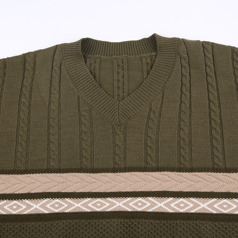 Fairygrunge Cozy Striped Downtown Sweater - fairypeony