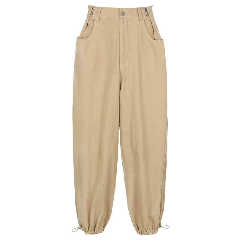 Baggy Parachute Cargo Pants - fairypeony