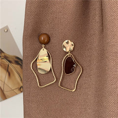 Retro earrings geometric irregular drip earrings, , women clothing, retro-earrings-geometric-irregular-drip-earrings, , fairypeony