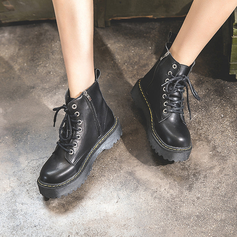 British Style Boots, , women clothing, retro-british-style-high-top-korean-womens-boots, , fairypeony