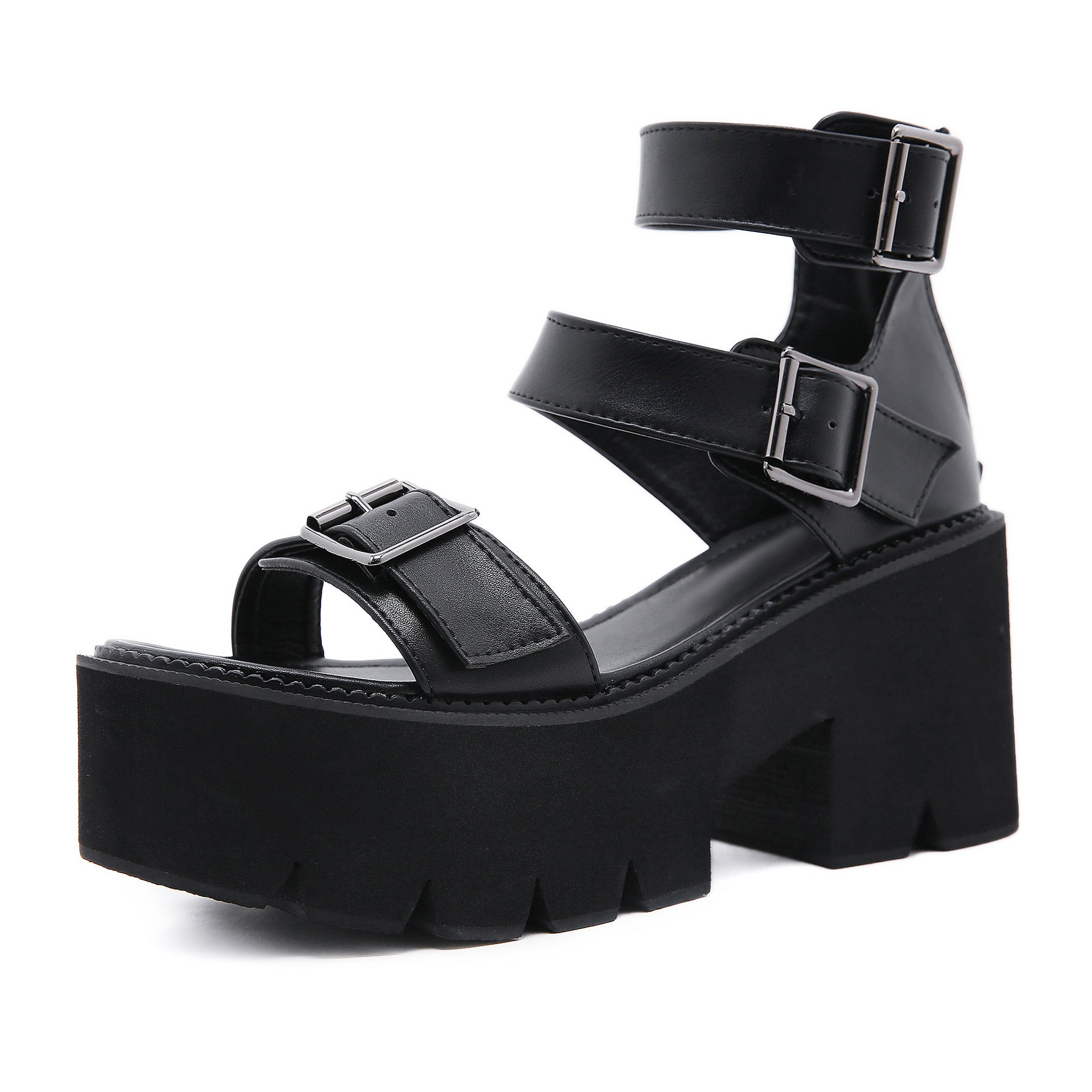 Leisure Platform Chunky Heels, , women clothing, leisure-platform-chunky-heels, , fairypeony