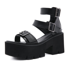 Leisure Platform Chunky Heels, , women clothing, leisure-platform-chunky-heels, , fairypeony