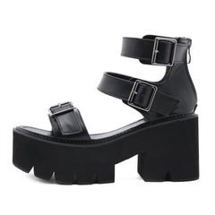 Leisure Platform Chunky Heels, , women clothing, leisure-platform-chunky-heels, , fairypeony