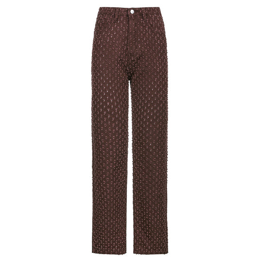 Ripped Texture Jeans Wide-Leg Pants, , women clothing, ripped-texture-jeans-wide-leg-pants, , fairypeony