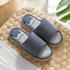 Linen Home Platform Slippers, , women clothing, linen-home-platform-slippers, , fairypeony