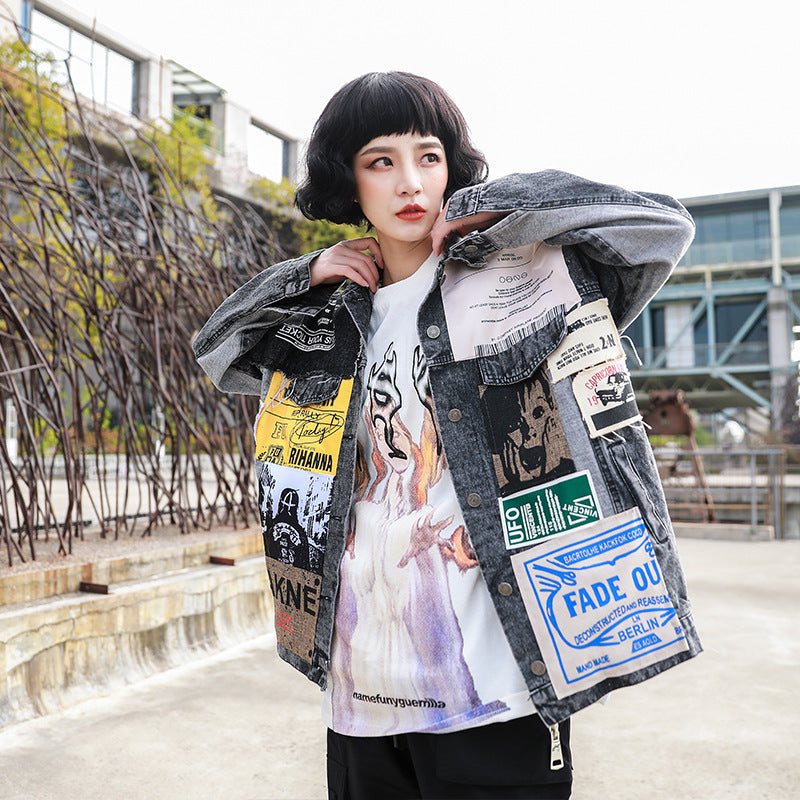 Blue Denim Jacket, , women clothing, blue-denim-jacket, , fairypeony