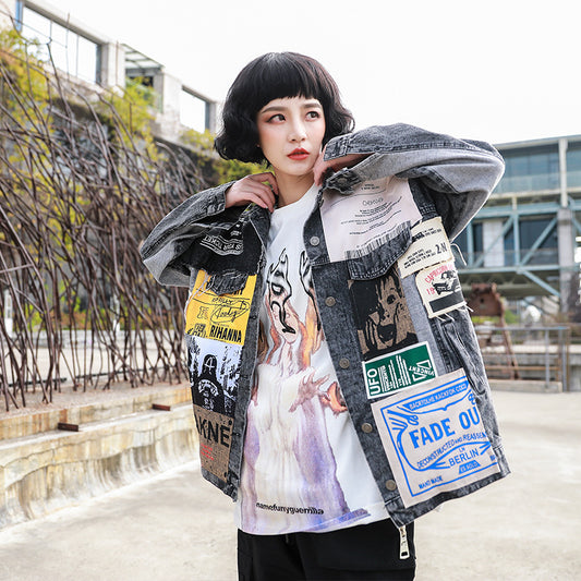 Blue Denim Jacket, , women clothing, blue-denim-jacket, , fairypeony