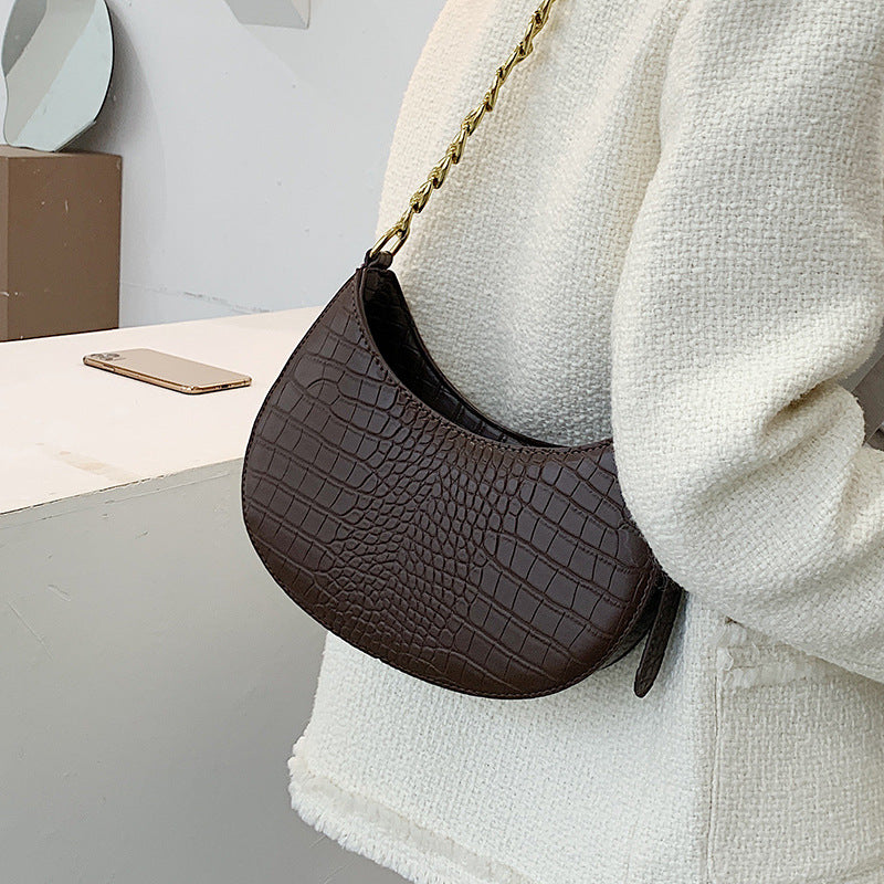 Simple One-shoulder Armpit Bag, , women clothing, simple-one-shoulder-armpit-bag, , fairypeony