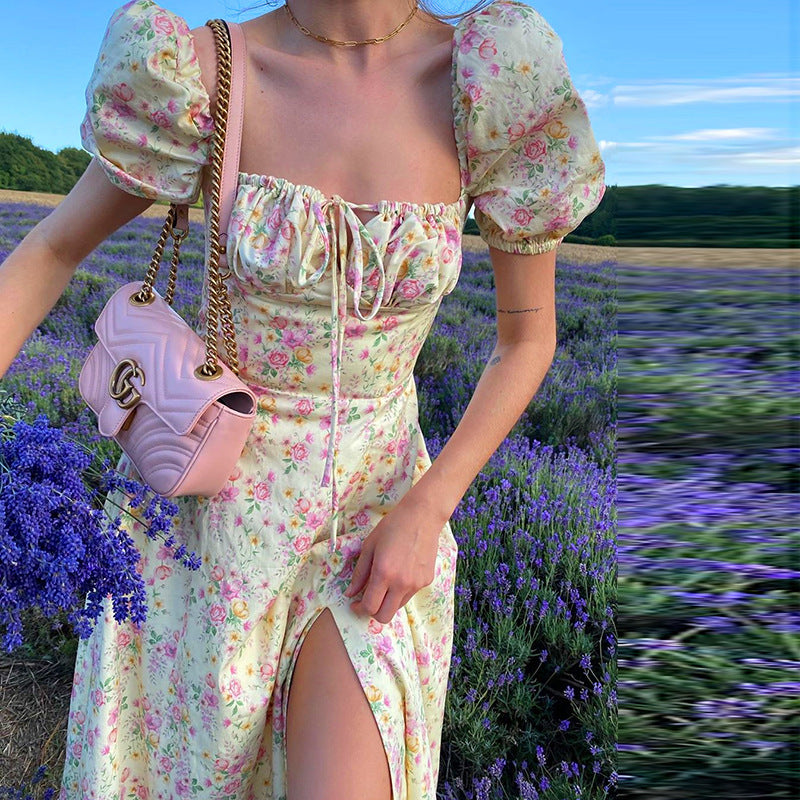 Summer Floral Print Dress, , women clothing, summer-floral-print-dress, , fairypeony