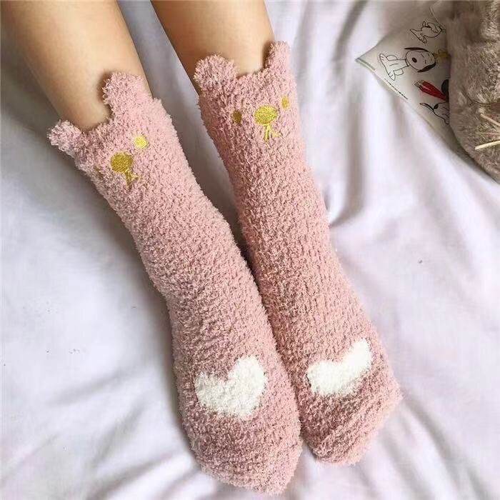 middle tube socks keep warm and thick, , women clothing, middle-tube-socks-keep-warm-and-thick, , fairypeony