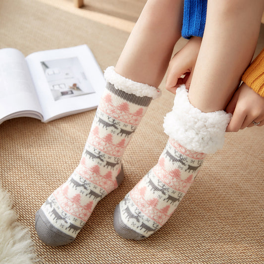 Christmas Socks Female Mid-tube Floor Socks, , women clothing, christmas-socks-female-mid-tube-floor-socks, , fairypeony