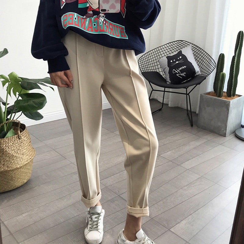 trousers casual loose streetwear, , women clothing, trousers-casual-loose-streetwear, , fairypeony