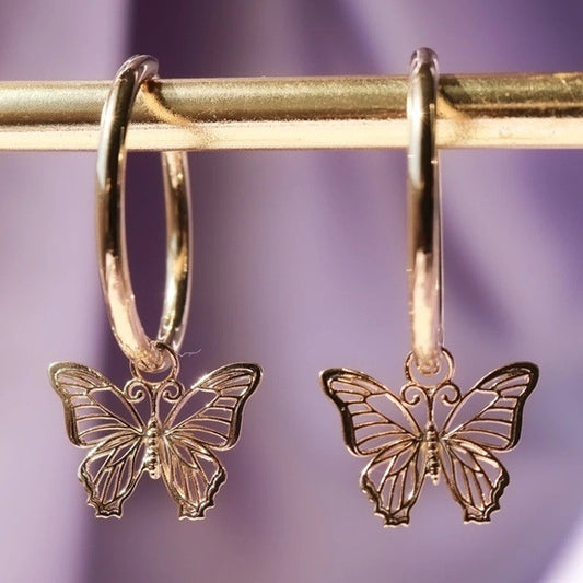 Exquisite butterfly earrings, , women clothing, exquisite-butterfly-earrings, , fairypeony