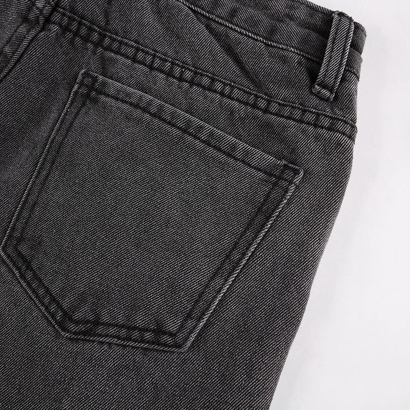 High-rise Loose-fitting Wide-leg Jeans, , women clothing, high-rise-loose-fitting-wide-leg-jeans, , fairypeony