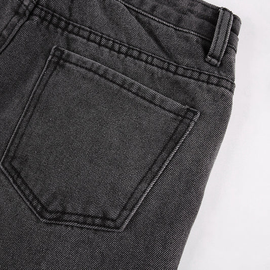 High-rise Loose-fitting Wide-leg Jeans, , women clothing, high-rise-loose-fitting-wide-leg-jeans, , fairypeony