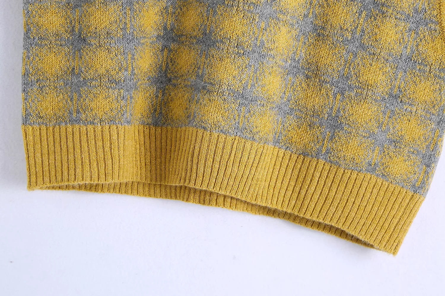 Vintage Jacquard Knit Vest, , women clothing, vintage-jacquard-knit-vest, yellow, fairypeony