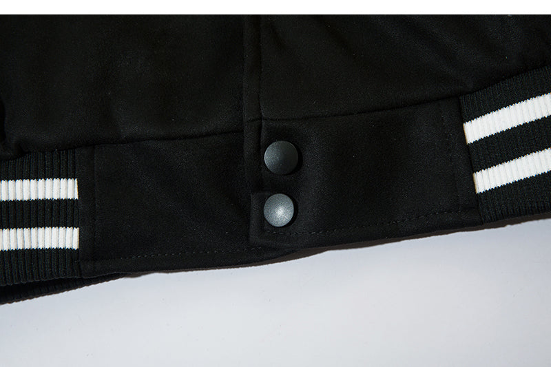 Oversized Pu Leather Flame Varsity Jacket, , women clothing, oversized-pu-leather-flame-varsity-jacket, , fairypeony