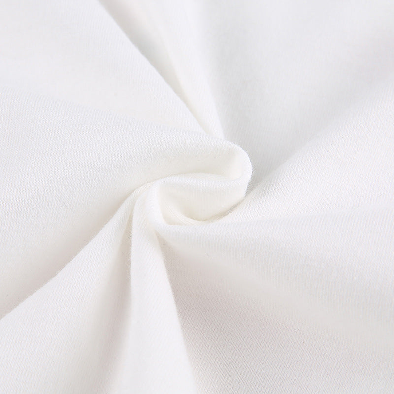 Love Bunny White Crop Top - fairypeony
