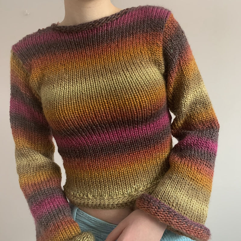 Indie Knitted Sweater, , women clothing, indie-knitted-sweater, L, M, S, XL, fairypeony
