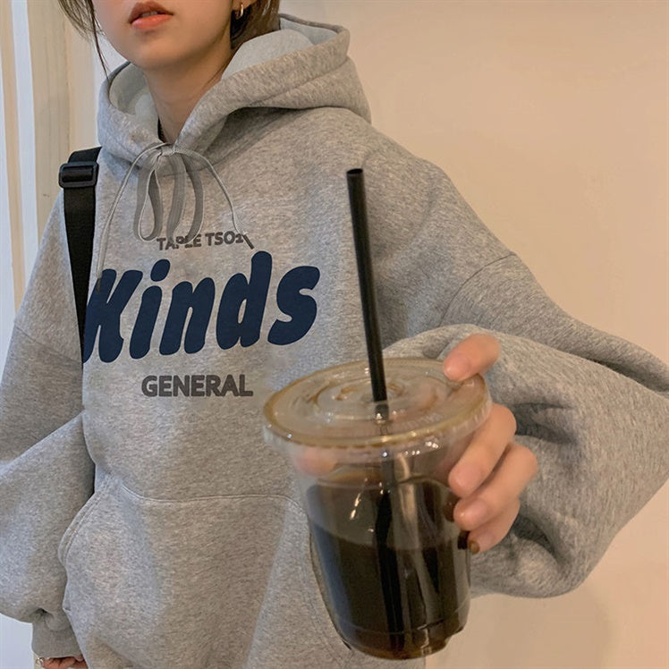 Kinds General Hoodie, , women clothing, kinds-general-hoodie, black, grey, L, M, XL, XXL, fairypeony