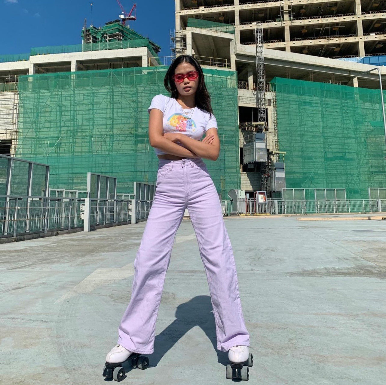 Summer Sweetness Lavender Straight Leg Jeans, , women clothing, summer-sweetness-lavender-straight-leg-jeans, , fairypeony