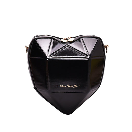 Geometric heart-shaped bag, , women clothing, geometric-heart-shaped-bag, , fairypeony