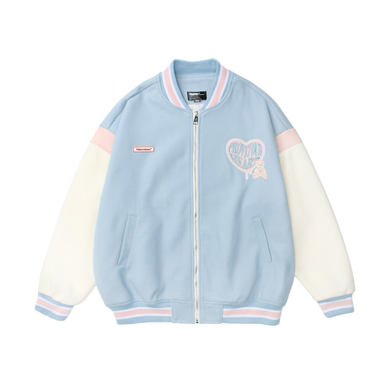 Prove Your Heart Varsity Jacket, , women clothing, prove-your-heart-varsity-jacket, , fairypeony