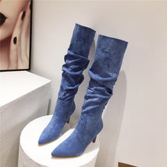 Pointed over the knee high heels, , women clothing, pointed-over-the-knee-high-heels, , fairypeony