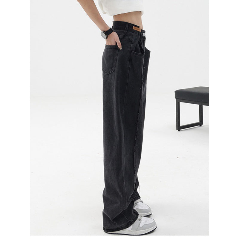 Patchwork Baggy Boyfriend Jeans - fairypeony